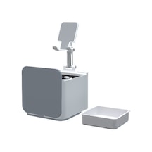 Joyhub Masaüstü Saklama Kutusu Braketi Küçük Ev Ofis Depolama Temizleme Çöp Tenekesi Cep Telefonu Destek Braketi Beyaz Var Direksiyon L2unjr