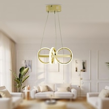 Tt003-sr Tt Ayd. Gün Işığı Sarmal Gold Sarı Kaplama Led Avize Gold