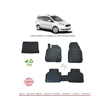 Ford Courier 2014 Sonrası 3D Havuzlu Paspas + Bagaj Havuzu Set