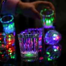 Led Işıklı Eğlence Bardakları - 3 Modlu Renk Değiştiren Bardak 12 Adet Diğer