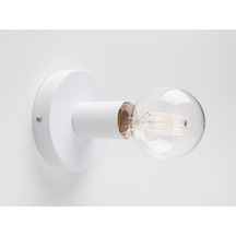 Riolight Retro4,vintage4,modern4,rustik4 Beyaz 1xe27 Duylu Metal Duvar Aplik