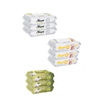 Sleepy Sensitive + Extra + Zeytinyağlı 90x9 Paket Islak Havlu Tekli