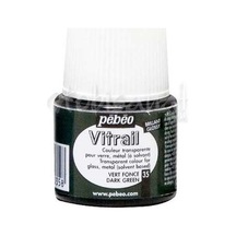 Pebeo Vitrail Şeffaf Cam Boyası 45 ML Koyu Yeşil 35 Yeşil