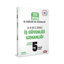 Data 2026 İsg İş Sağlığı Güvenliği A, B Ve C İş Güvenliği Uzmanlığı Tamamı Çözümlü 5 Deneme Sınavı Data Yayınları