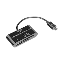S-link Smg-423 Micro Usb To Cep Tel Kart Okuyucu + Hup Çevirici Kdo