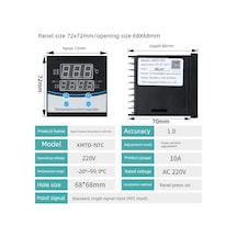 Dijital Ekran Sıcaklık Kontrol Cihazı - Röle Çıkışı Ntc Girişi -20 99.9 Derece Um56631-1 Yurt Dışından