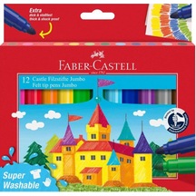Faber-castell Keçeli Kalem Jumbo 12 Li Superwashable