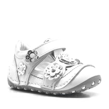 Hapshoe Hakiki Deri Gümüş Beyaz Cırtlı Yazlık Ilk Adım Ayakkabı