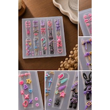 Nail Art Silikon Kalıp 3d Nail Art Desen Kalıbı, Tırnak Süsleme Desen Charm Tırnak Çarm 55