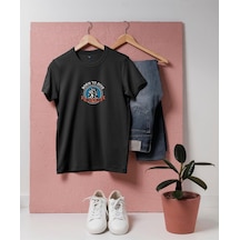 Oversize Dalgıç Born To Dive Forced To Work Tasarım Unisex T-shirt Siyah