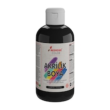Red Rose Siyah Akrilik Boya 250 Gr 0,15 L