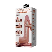 Red Fox 24 Cm Kıkırdak Yapılı Çift Katmanlı Gerçekçi Melez Dildo Penis