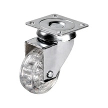 301 - 50x20 Mm Şeffaf Makaralı Tablalı Teker Renk