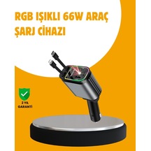 Northcity Çok Fonksiyonlu Araç Şarj Adaptörü - 66w 4 Port Pd30w Qc Hızlı Şarj