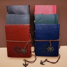 Deri Pusula Tasarımlı Defter Diğer