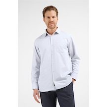 İmza Ekru-siyah Çizgili Desen Sert Yaka Uzun Kol Cepli Comfort Fit Pamuklu Gömlek 1004255276 Ekru - Siyah
