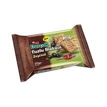Burçak Zeytinli Tuzlu Bisküvi 3 X 91 G