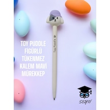 Toy Puddle Figürlü Tükenmez Kalem Mavi Mürekkep Mor