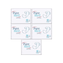 Puremed Yetişkin Bezi Bel Bantlı Tekstil Yüzey L - Büyük 150 Adet