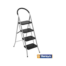 Saraylı Pratik Mega Lüx Merdiven 4 Basamaklı Siyah