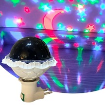 Büyüleyici Yıldızlı Atmosfer Yaratıcı 360 Derece Döner Kristal Led Ampul Diğer