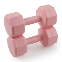 2 Adet 5 Kg Pembe Dambıl Seti 10 Kg Toplam Ağırlık, Fitness Ve Güç Antrenmanı