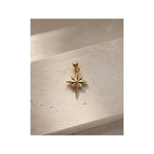 14 Ayar Altın Kutup/kuzey Yıldızı Model Minimal Kolye Ucu