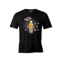 Squid Game - Robot Bebek Mermi Siyah Erkek Tshirt