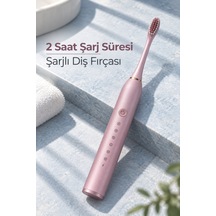 Pembe Şarjlı Diş Fırçası 2 Dakika Zamanlayıcılı - Lisinya