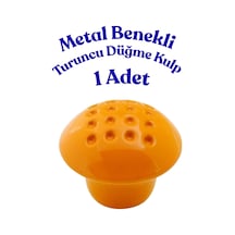 Klc Metal Benekli Yuvarlak Turuncu Düğme Kulp Çocuk Odası, Mutfak Ve Dolap İçin Modern Çekmece Kulbu Benekli Turuncu Benekli Turuncu