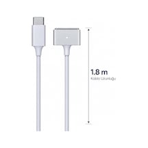 Usb-c To Magsafe 2 İle Uyumlu Şarj Kablo 1.8m Bağlantı Zr169