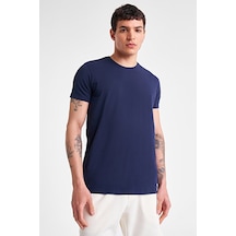 Lescon Erkek Kısa Kollu T-shirt 25s-1225-25y Lacivert