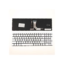 Hp 15-eg 15-eh Notebook Klavye Gümüş Işıklı