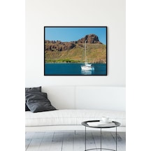 Pster10602 Datça Manzara Çerçeveli Tablo 21x30cm 7/8 Yaş