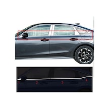 Honda Civic Fe1 Uyumlu Cam Kenar Krom Çerçevesi Çıtası Nikejal 2021+ 2012cvccf1e