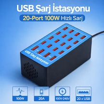 Ultratekno Wlx-a5 20 Port Usb Şarj İstasyonu 100w Profesyonel Çoklu Şarj Çözümü