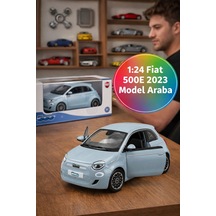 1:24 Fiat 500e 2023 Model Araba Die Cast Koleksiyonluk Oyuncak Açılır Kapı 14 Cm Kutulu Detaylı Mini