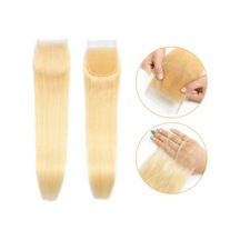 Peruk Tepesi Platin Renk Closure 16inch Çok Renkli