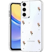 Mey İthalat Samsung Uyumlu Galaxy A15 4g Fiyonk Desenli Kapak - Desen 6 Şeffaf