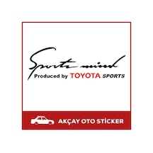 Sport Mind Toyota Sticker Toyota Araç Sticker Toyota Oto Sticker