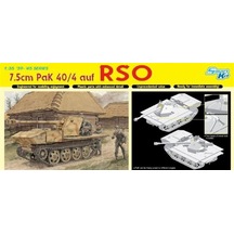 Dragon 6640 1/35 Ölçek, 7.5cm Pak 40/4 Auf Rso Tanksavar Topu Plastik Model Kiti-27916