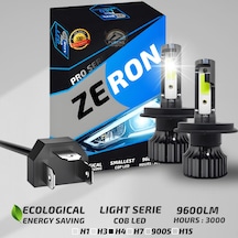 Fiat Fiorino 2008-2024 Uzun - Kısa Far Uyumlu Şimşek Etkilii Led Xenon Pro Series H4
