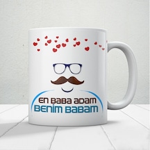 En Baba Adam Benim Babam Baskılı Babalar Günü Kupa Bardak Kahve Kupa Bardak Beyaz