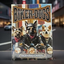 Aı Playing Cards Biker Dogs Premium Oyun Kağıdı Koleksiyonluk İskambil Kartları Destesi