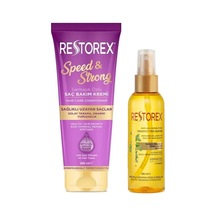 Restorex Speed & Strong Saç Bakım Kremi 250 ML + Onarıcı Saç Bakım Yağı 100 ML