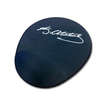 Ln-1881 Atatürk İmzalı Siyah Ergonomik Suya Dayanıklı Bileklikli Mouse Pad