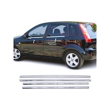 Ford Fiesta Krom Cam Çıtası 4 Prç Pçelik 2002-2009 Arası
