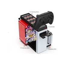 İçin Organizatör Stand Şarj Cihazı Tutucu Şarj Unitesi Oled Switch Led Göstergeli Tns-2113