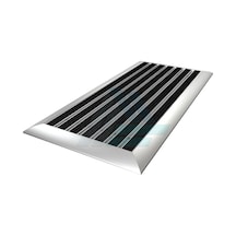 50X80Cm Siyah Halı Yüzeyli 25Mm Yükseklikte Alüminyum Paspas