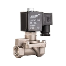 Paslanmaz Kompresör Normalde Kapalı Solenoid Valf (0,5-16 BAR)